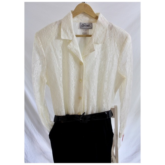 Vintage 80s Lace Velvet Jumpsuit d. Frank NWT Size Large - Picture 6 of 9